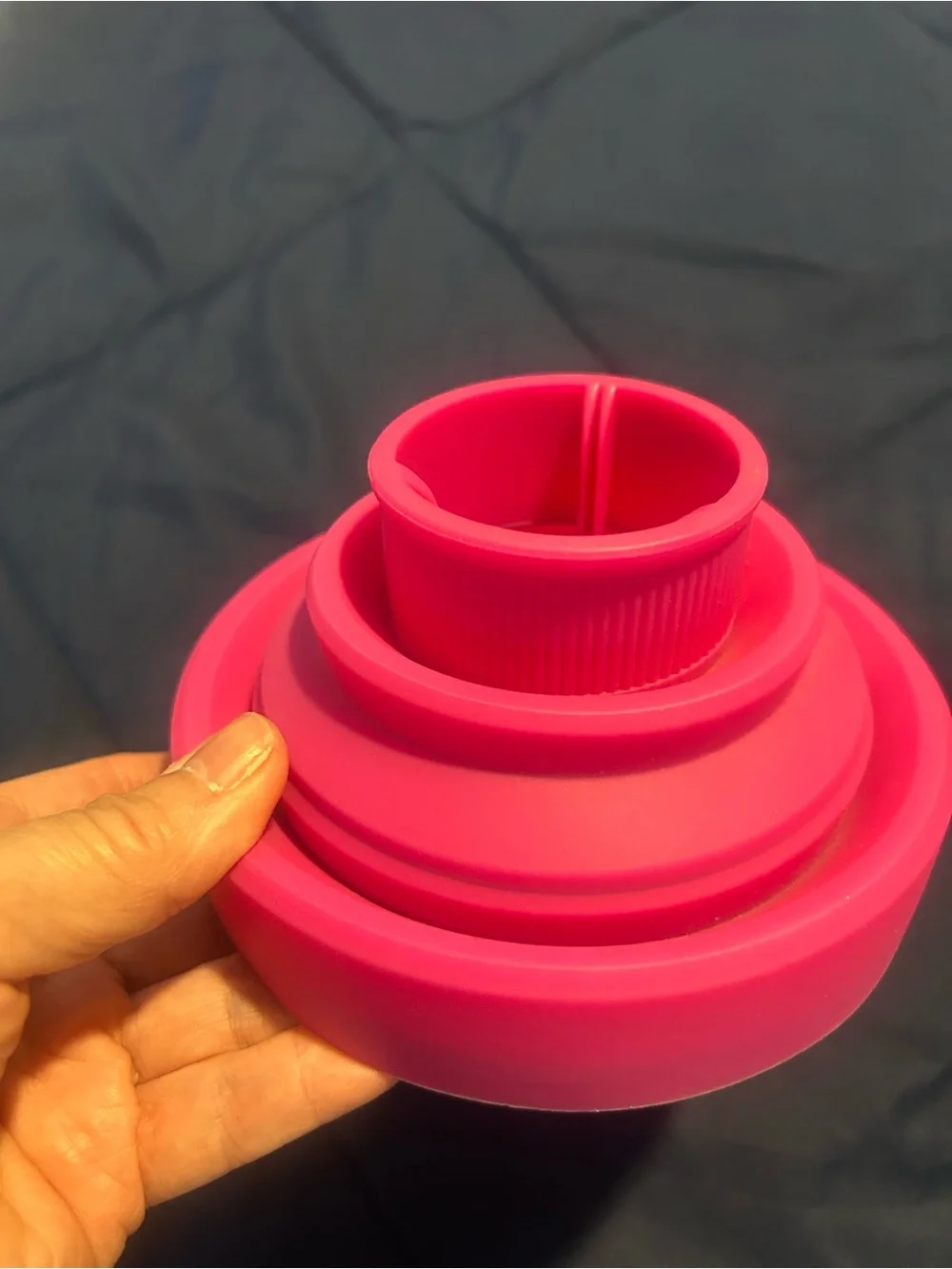 Pink Silicone Collapsible Hair diffuser